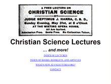 Tablet Screenshot of cslectures.org